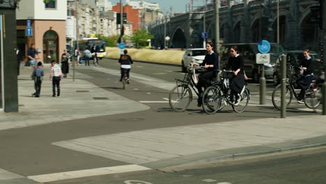 Young-Jewish-girls-biking-in-safety-in-their-community