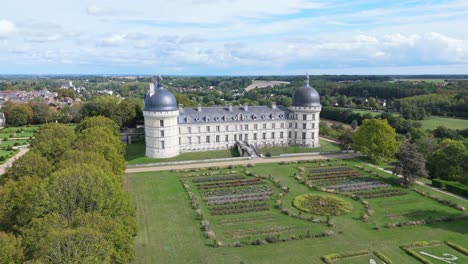 Luftaufnahme-Des-Schlosses-Valençay,-Frankreich