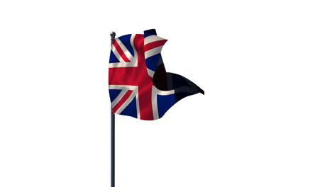 Union-flag-against-white-background