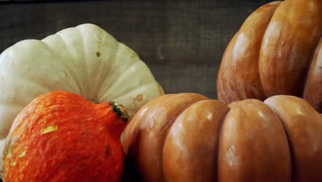 Close-up-of-halloween-pumpkins-4k