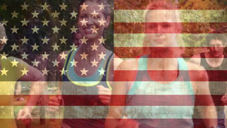 Bandera-Americana-Y-Maratón