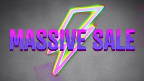 Massive-sale-graphic-with-moving-thunderbolts-in-the-background