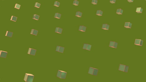 Animation-of-green-squares-in-green-background