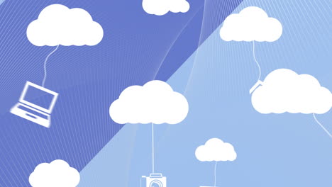 Animation-of-clouds-with-icons-of-networks