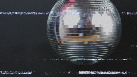 Vintage-video-recording-with-disco-ball