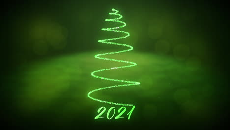 2021-and-Christmas-tree-in-green