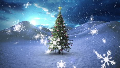 Christmas-tree-and-snowfall