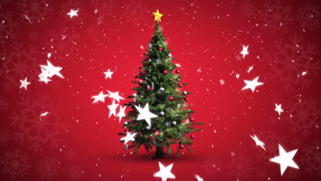 Weihnachtsbaum-Und-Sternschnuppen