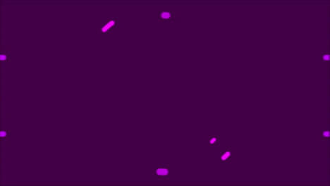 Formas-Circulares-Y-Rectangulares-De-Color-Púrpura-Sobre-Fondo-Azul