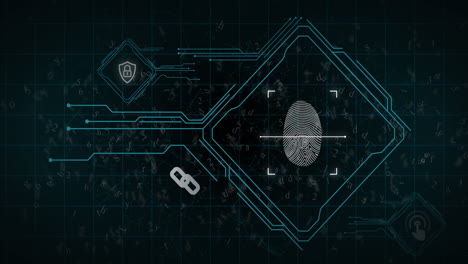 Security-digital-interface-against-black-background