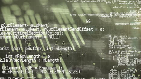 Digitale-Animation-Der-Datenverarbeitung-Und-Sicherheitskette-Vor-Grauem-Hintergrund