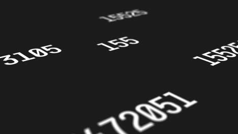 Sets-of-random-numbers-with-a-white-font-color-projected-on-a-black-screen-background