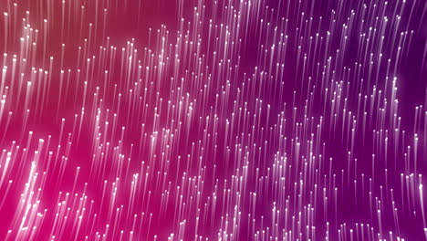 Digitale-Animation-Leuchtender-Lichtspuren,-Die-Sich-In-Kreisförmiger-Bewegung-Vor-Violettem-Hintergrund-Bewegen