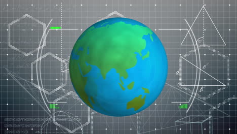 Animation-Des-Globus-über-Den-Umfang-Und-Das-Netzwerk-Der-Verbindung