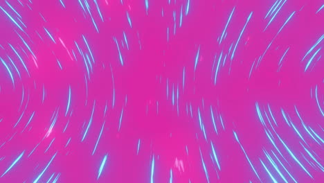 Animation-of-spinning-pink-and-blue-neon-tunnel-background
