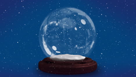 Animation-of-snow-falling-over-snow-ball