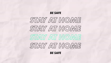 Animation-of-stay-at-home-text-on-white-background