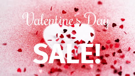 Animation-Des-Valentinstag-Verkaufstextes-über-Roten-Herzen