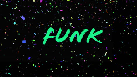 Animation-of-funk-text-over-colorful-falling-confetti