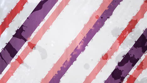 Animation-of-purple-and-pink-stripes-of-paint-on-grey-background