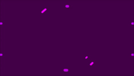Animation-of-pink-scanner-processing,-with-glowing-yellow-particles-moving-on-black-background