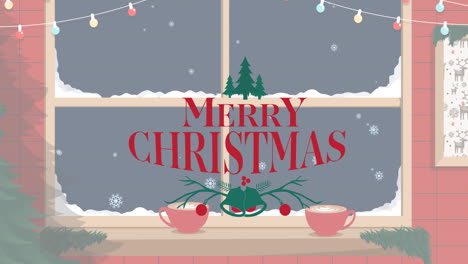 Animation-Des-Textes-„Frohe-Weihnachten“-über-Dem-Fenster