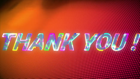 Animation-of-glowing-thank-you-text-over-red-and-orange-background