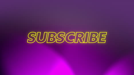 Animation-of-subscribe-neon-text-over-light-trails-s