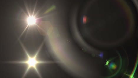 Animation-of-light-blinking-over-brown-background
