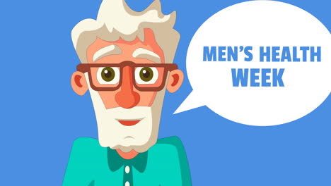 Animación-Del-Texto-De-La-Semana-De-La-Salud-Masculina-Sobre-Ancianos