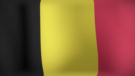 Animation-Der-Sich-Bewegenden-Belgischen-Flagge,-Die-Weht