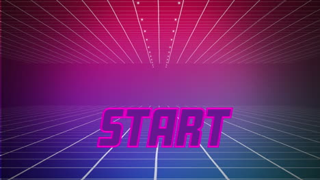 Start-text-and-futuristic-background