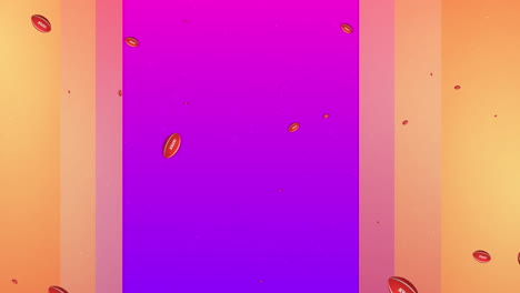 Animation-Eines-Rugbyballs-Mit-Japanischem-Text-über-Formen-Auf-Violettem-Hintergrund