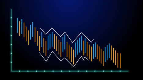 Animation-of-financial-graph-over-navy-background