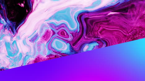 Glowing-purple-panel-over-pink-liquid-wavel-background
