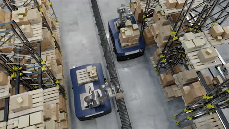 Animation-of-robots-and-drones-working-in-warehouse
