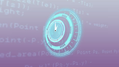 Animation-of-clock-over-data-processing