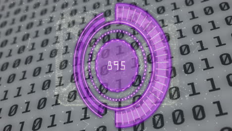 Animation-of-purple-circle-with-numbers-over-binary-code