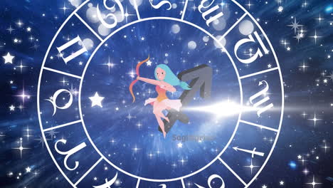 Animation-of-horoscope-symbols-over-stars