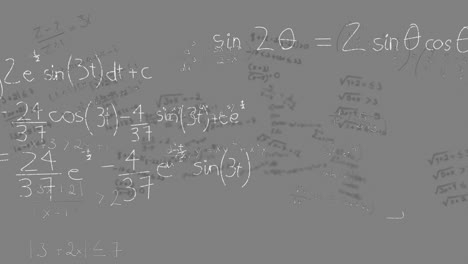 Animation-of-mathematical-equations-on-white-background