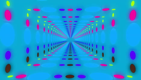 Animation-of-pattern-moving-on-seamless-loop-on-blue-background