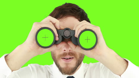 Businessman-using-binoculars