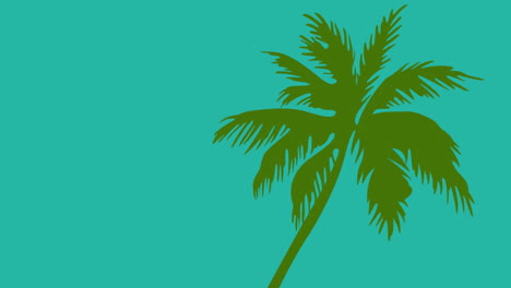 Animation-of-palm-tree-icon-over-shapes