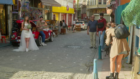 Wedding-shoot-scene-on-the-streets-of-Fener-and-Balat-trendy-districts-Istanbul