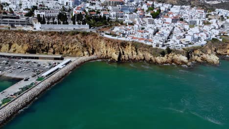 Drone-shot-from-Albufeira.-The-coast-in-Portugal