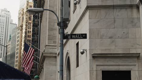 Wall-Street-Sign-and-American-flags-in-Financial-District