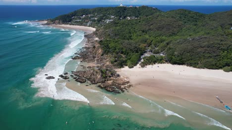 Picturesque-Fisherman's-Lookout-And-The-Pass-Near-Clarkes-Beach-In-Byron-Shire,-NSW,-Australia