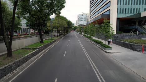 shot-of-empty-street-in-Mexico-city
