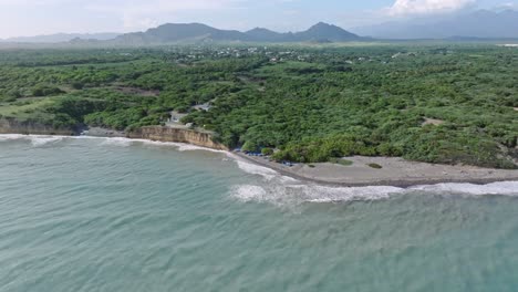 Matanzas-Beach-in-Bani-City,-Peravia-Province,-Dominican-Republic