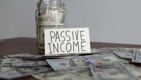 Concept-of-savings-by-passive-income-money